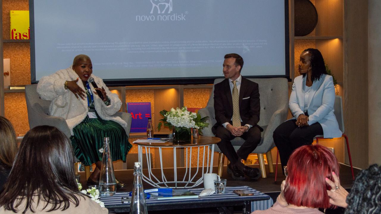 Celeste Ntuli speaking 