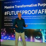 Co-CEO Mic Mann sharing his insights on exponential technology.